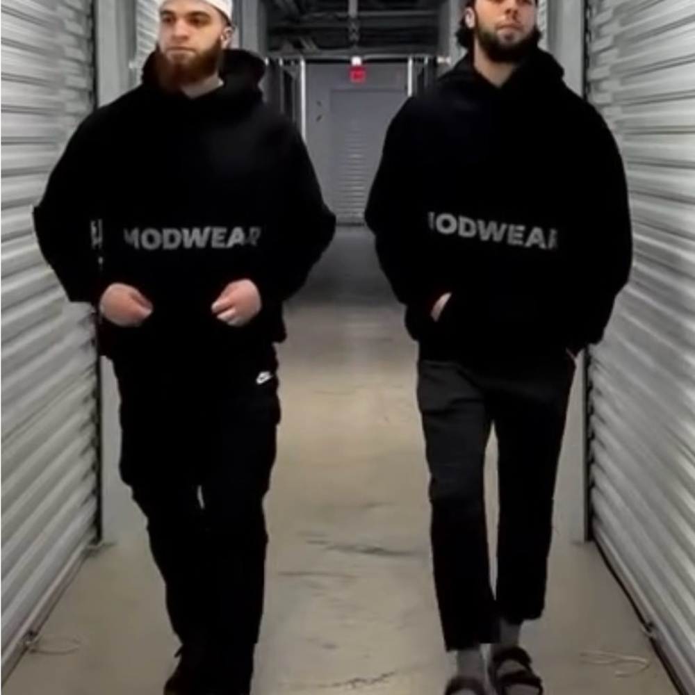 MODWEAR Black Logo Hoodie